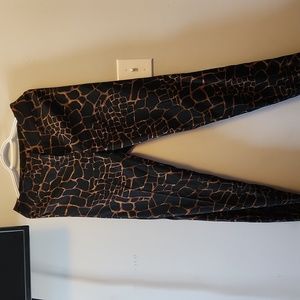 Giraffe print pants